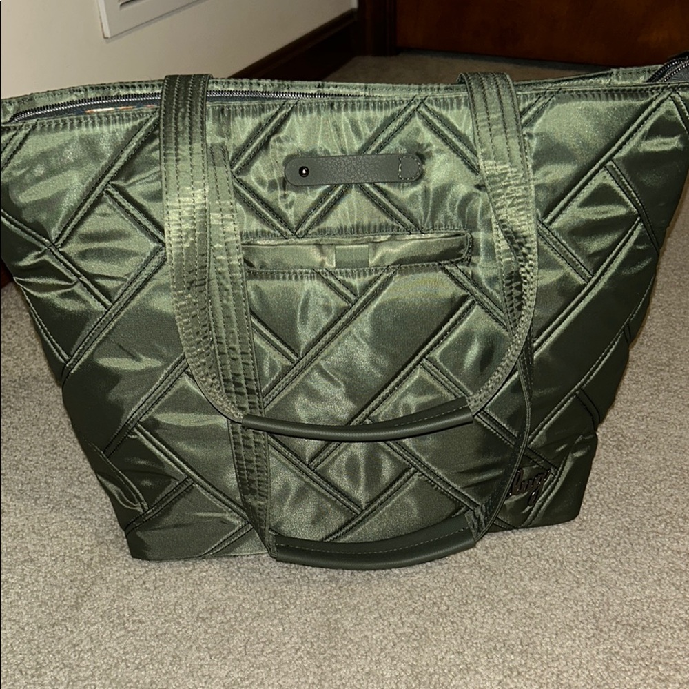 Lug Green Tote Bag with Stylish Design